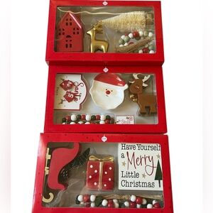 Aldi Christmas Tier Tray Objects decor Set of 3